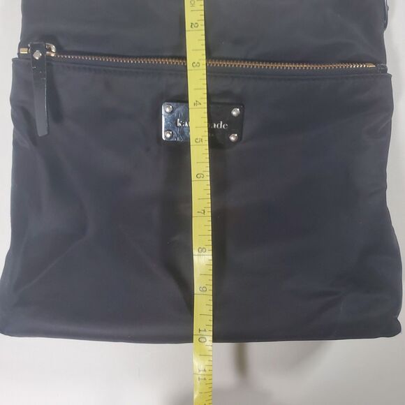 Kate Spade Women’s Crossbody Bag Black Nylon Gold Hardware Medium Shoulder Bag - Picture 11 of 15